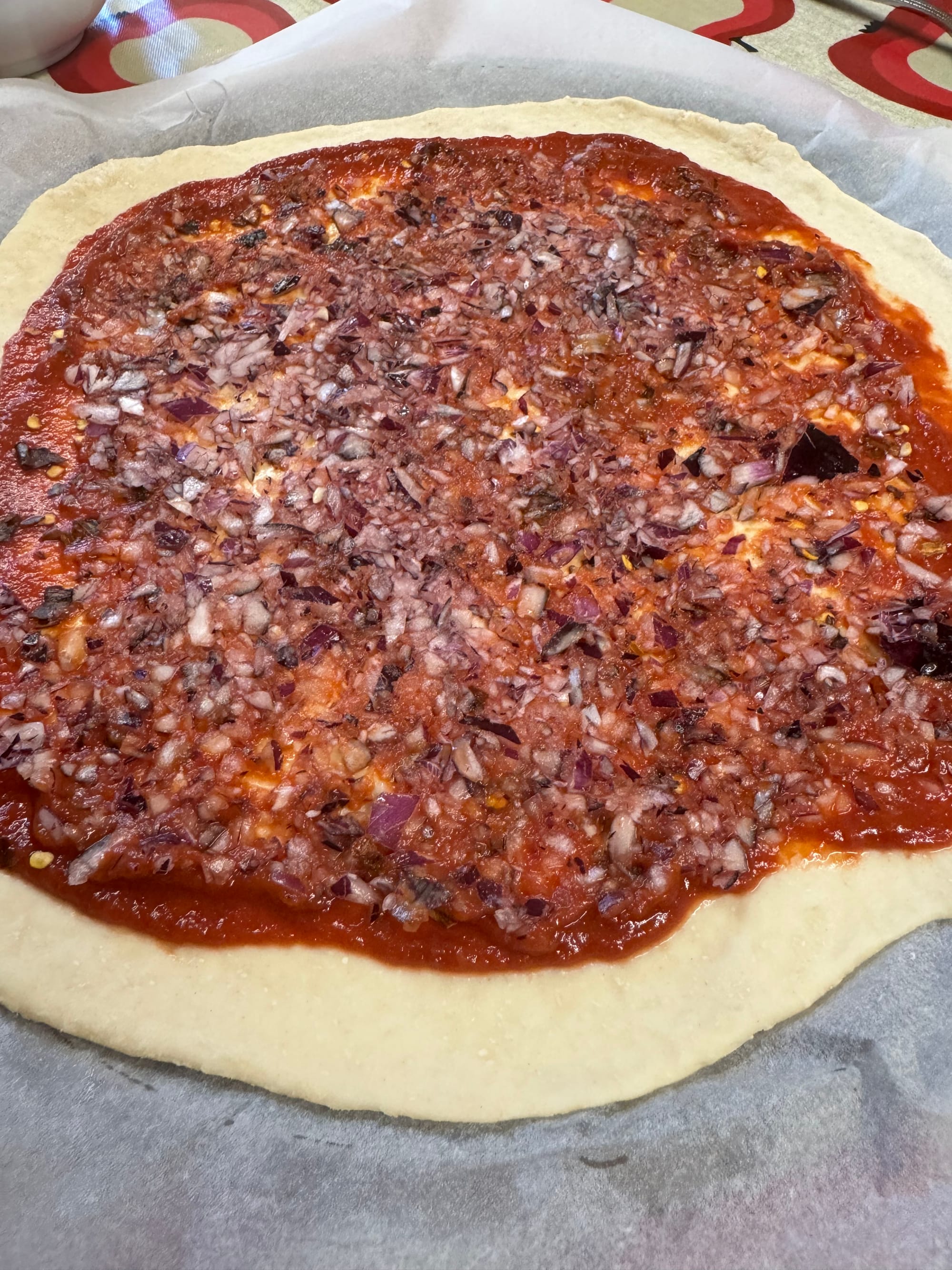 Dartmoor Pizza (My easy no prove dough)