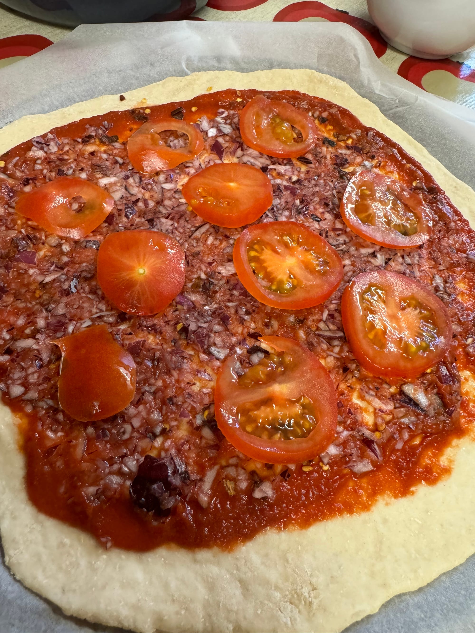 Dartmoor Pizza (My easy no prove dough)