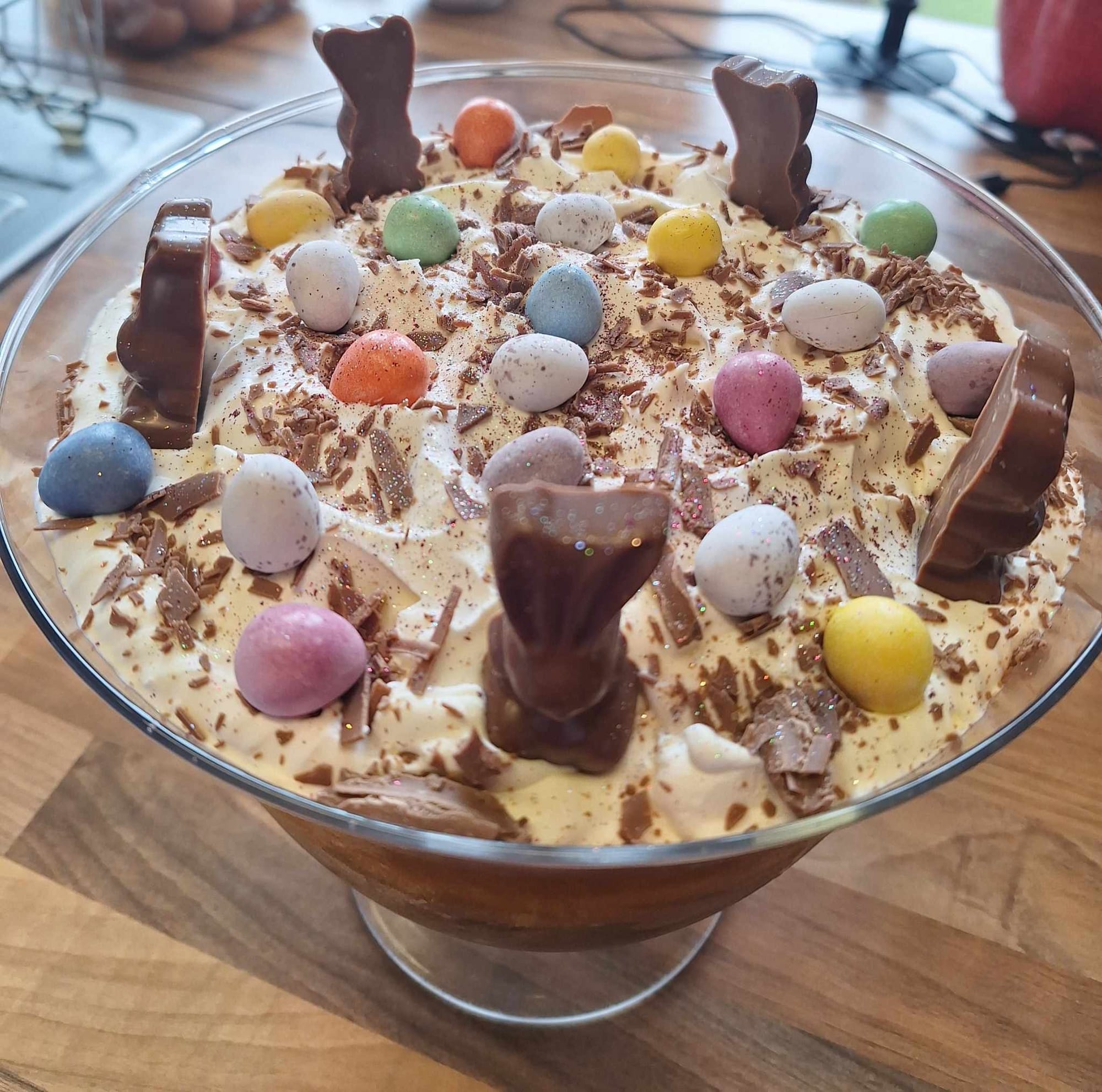 Chocolate Orange Trifle (Easter themed)