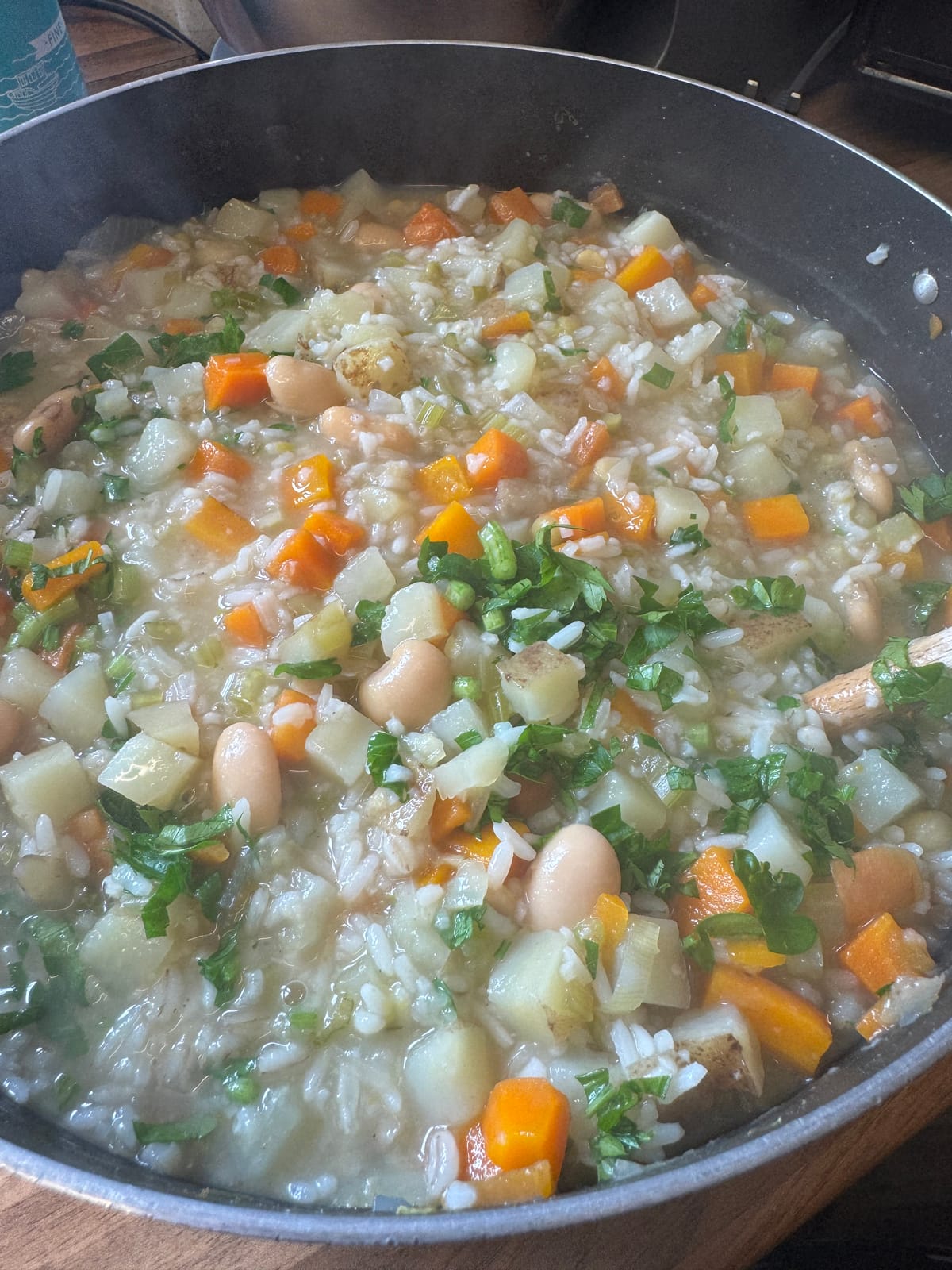 Mixed Veg, Broth Mix & Rice Soup - a hug in a bowl