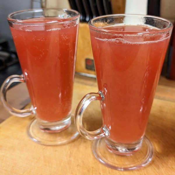 Mulled Pear, Cranberry & Sloe Gin Punch