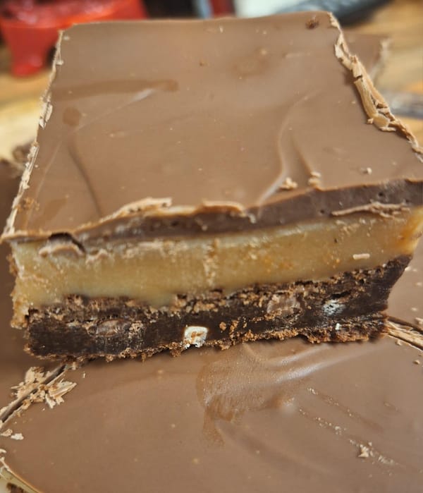 Triple Chocolate Millionaire Brownie