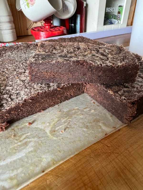 Old School Chocolate Concrete Cake