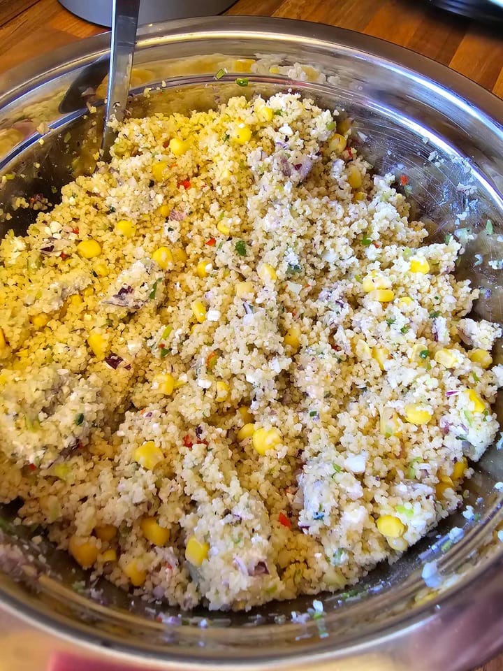 Lemon Feta CousCous Salad